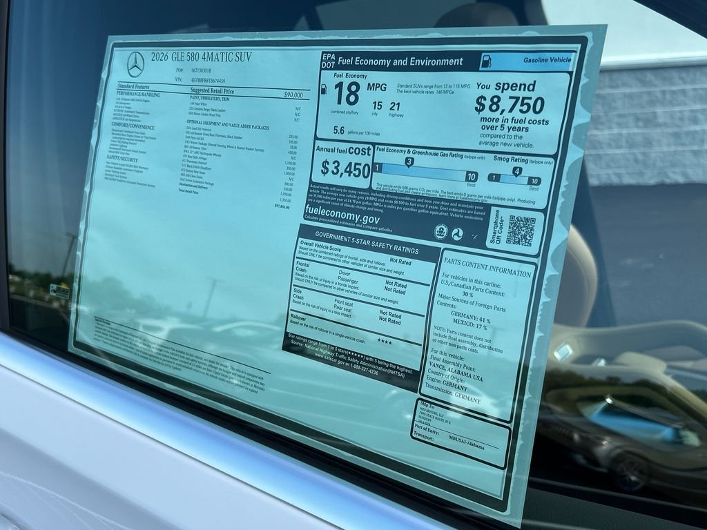 New 2026 Polar White Mercedes-Benz GLE 580 image 38