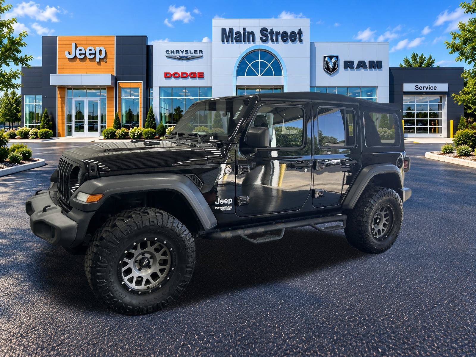 Used 2018 Jeep All-New Wrangler Unlimited Sport S with VIN 1C4HJXDGXJW114618 for sale in Kansas City