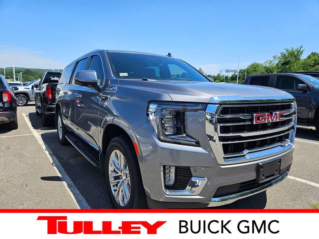 Certified Used 2022 Satin Steel Metallic GMC SLT image 1