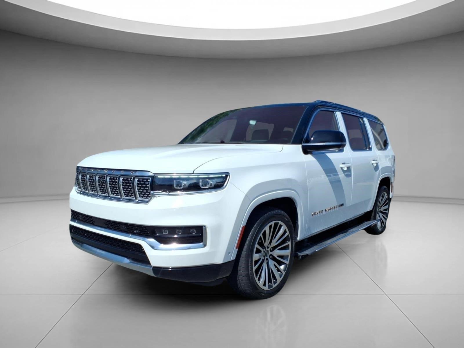 Used 2023 Bright White Clearcoat Jeep Series III image 1