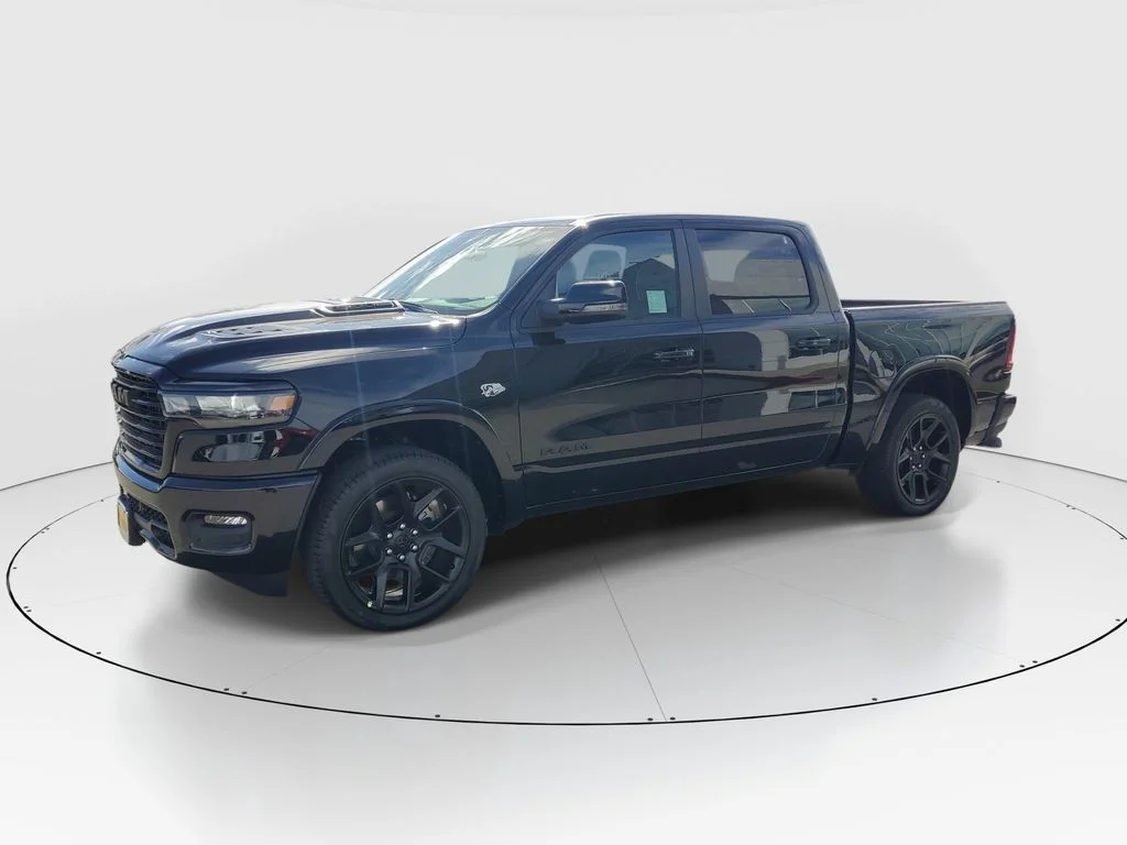 New 2026 Diamond Black Crystal Pearl-Coat Exterior Paint RAM Laramie image 8
