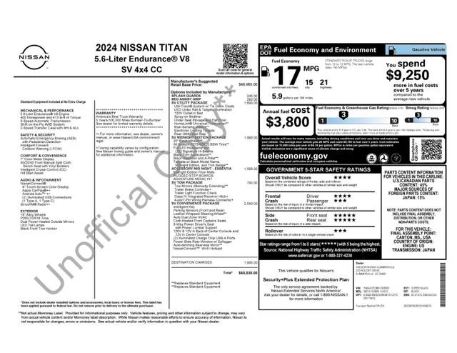 Used 2024 Black Nissan SV image 7