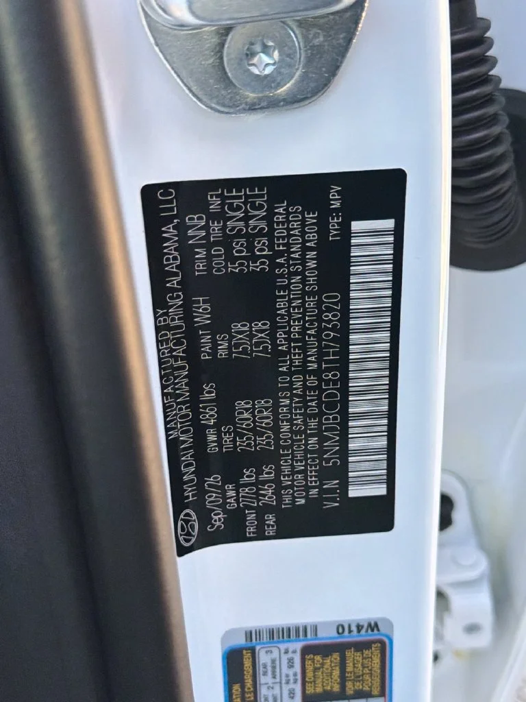 New 2026 White Pearl Hyundai SEL Plus image 28