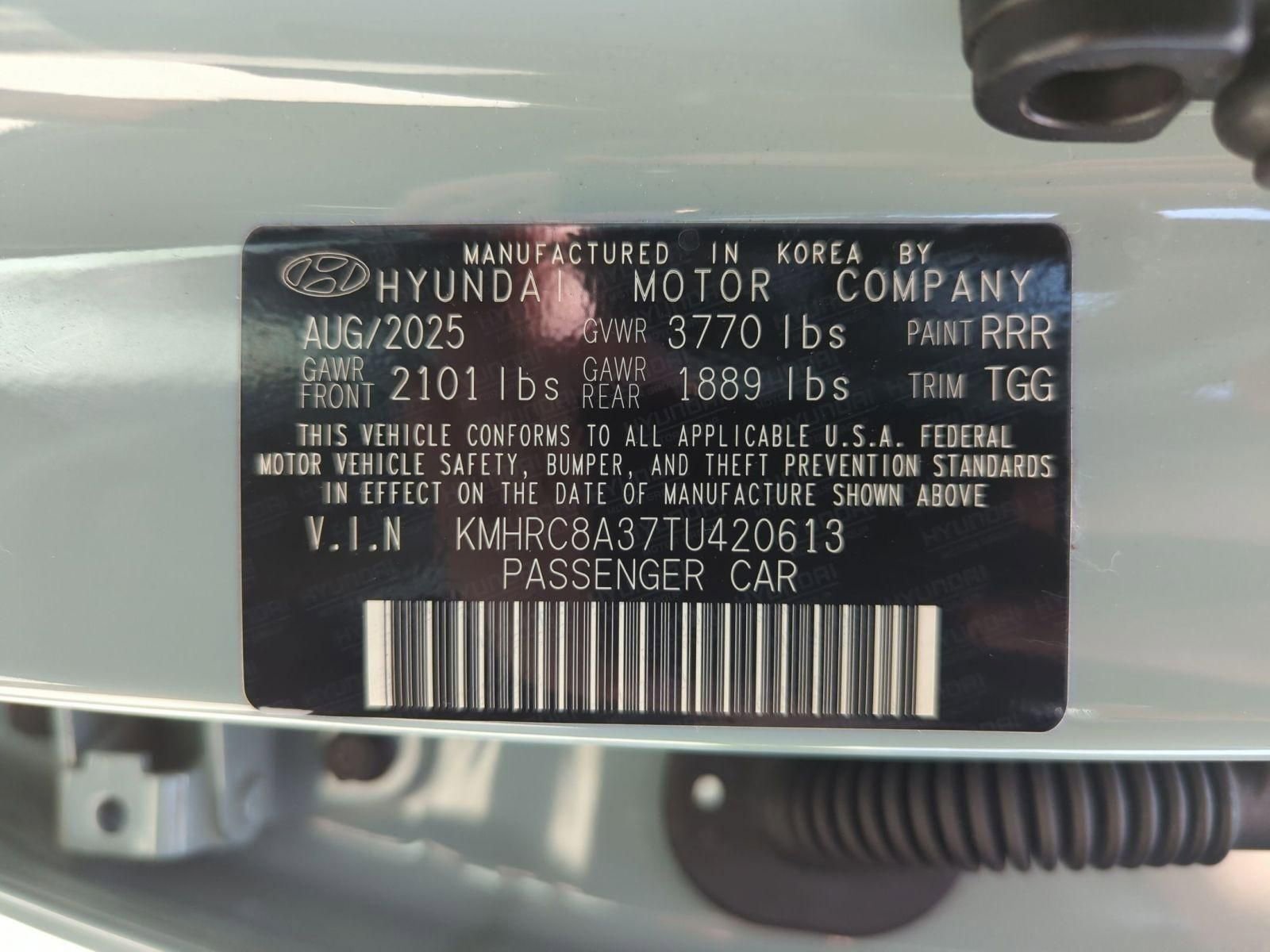 Used 2026 Mirage Green Hyundai SEL image 22