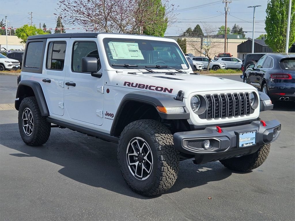 New 2026 Bright White Clear-Coat Exterior Paint Jeep Rubicon image 8