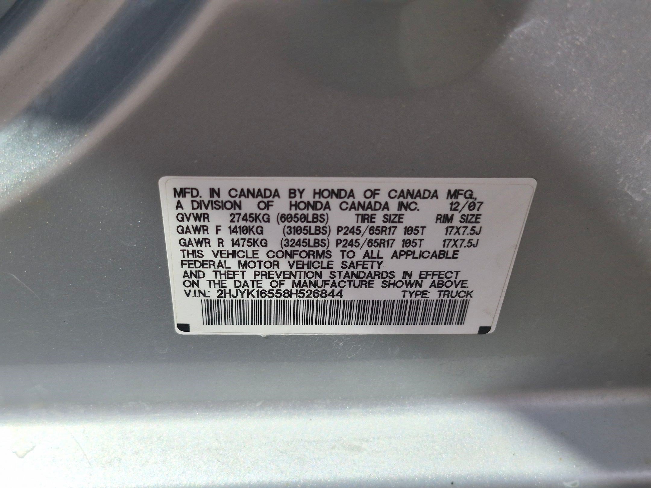 Used 2008 Silver Honda RTL image 33