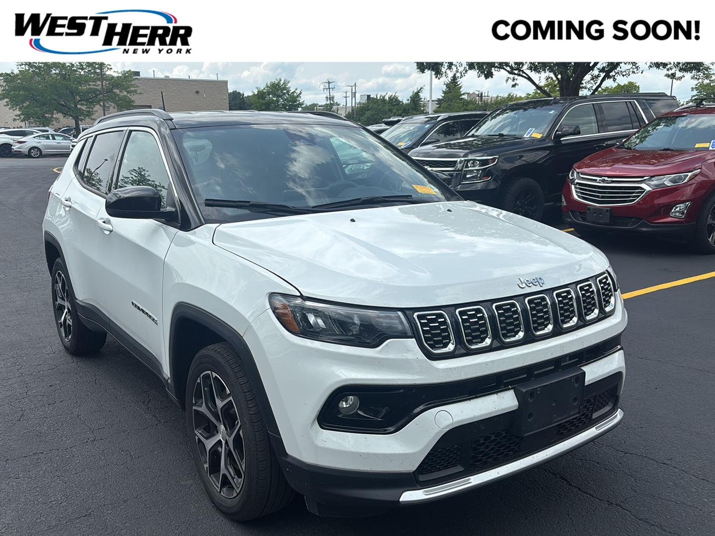 Used 2024 Bright White Clearcoat Jeep Limited image 1