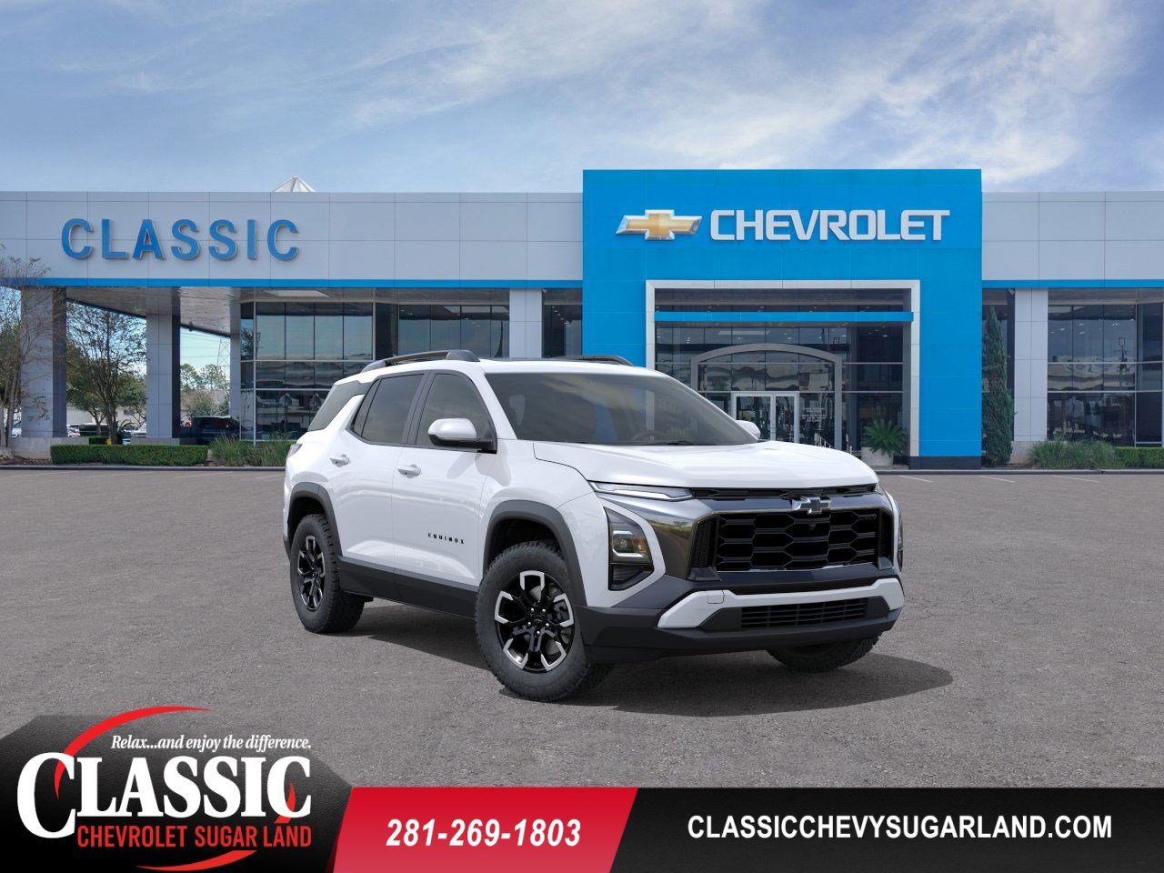 2026 Chevrolet Equinox ACTIV White at Classic Elite Chevrolet Sugar Land