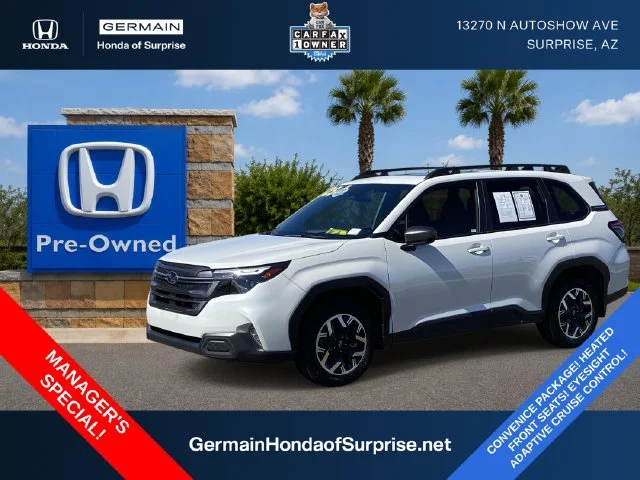 Used 2025 Crystal White Pearl Subaru Premium image 1