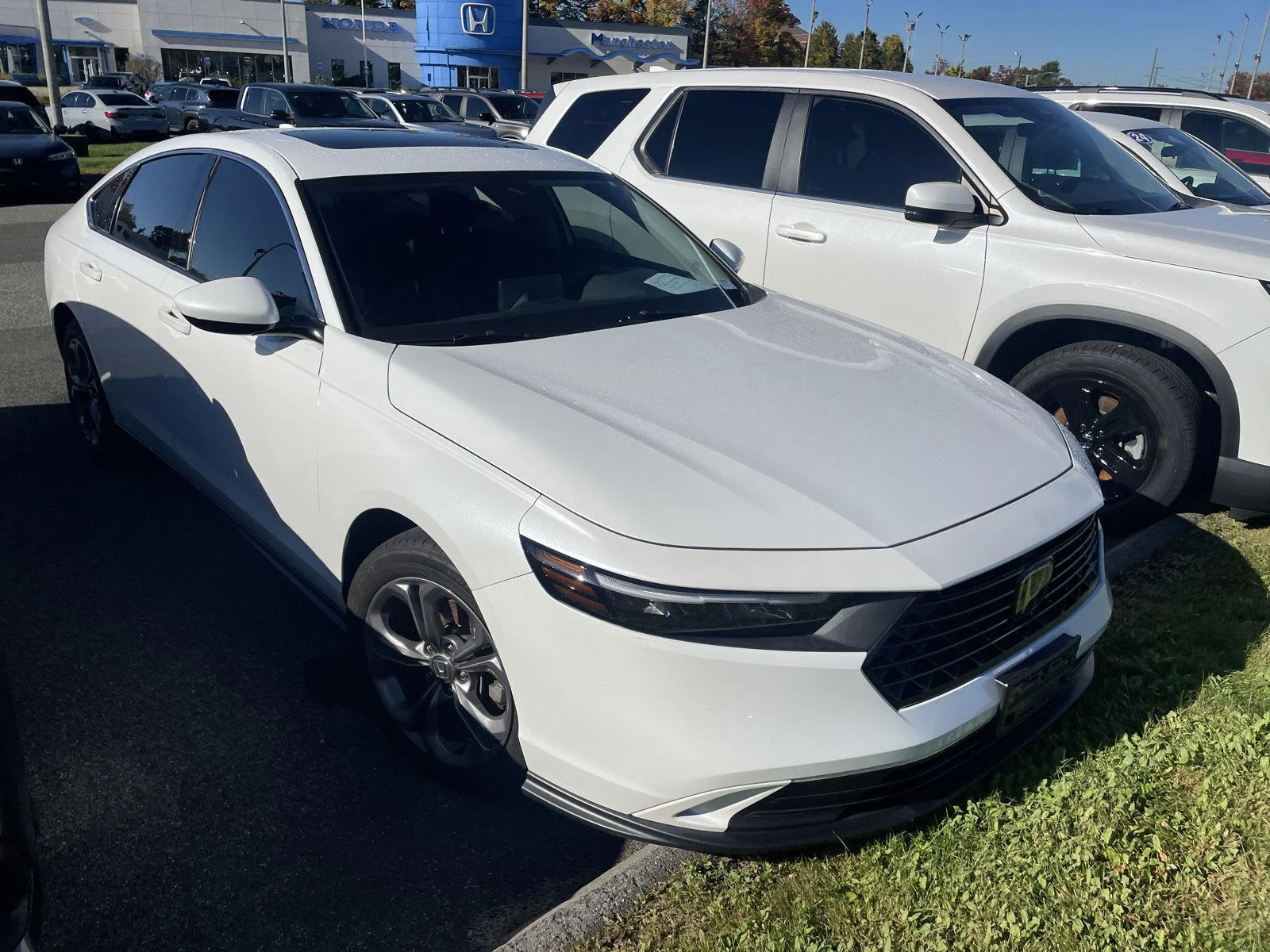 Used 2023 Platinum White Pearl Honda EX image 1