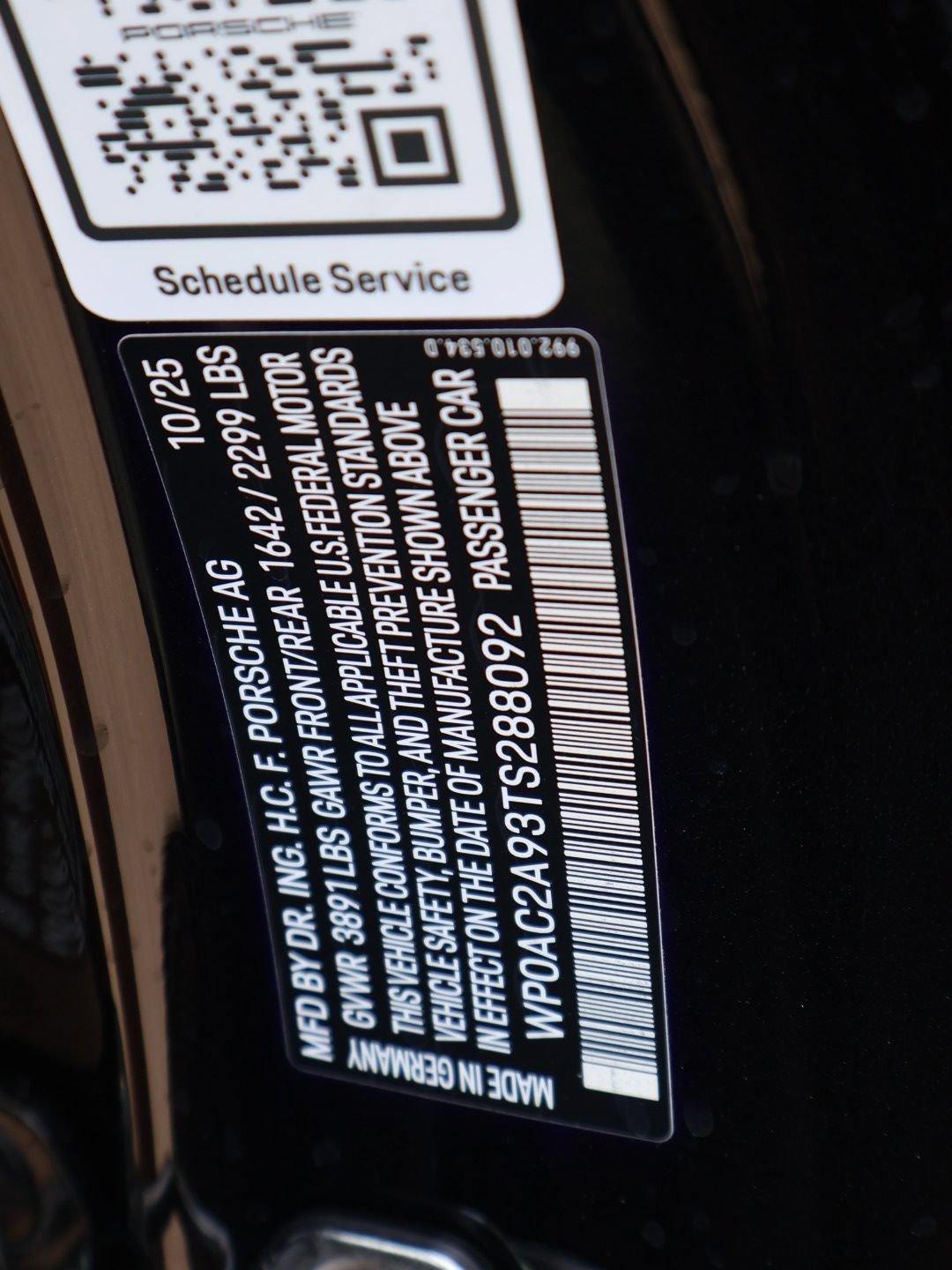 Certified Used 2026 Jet Black Metallic Porsche GT3 image 32