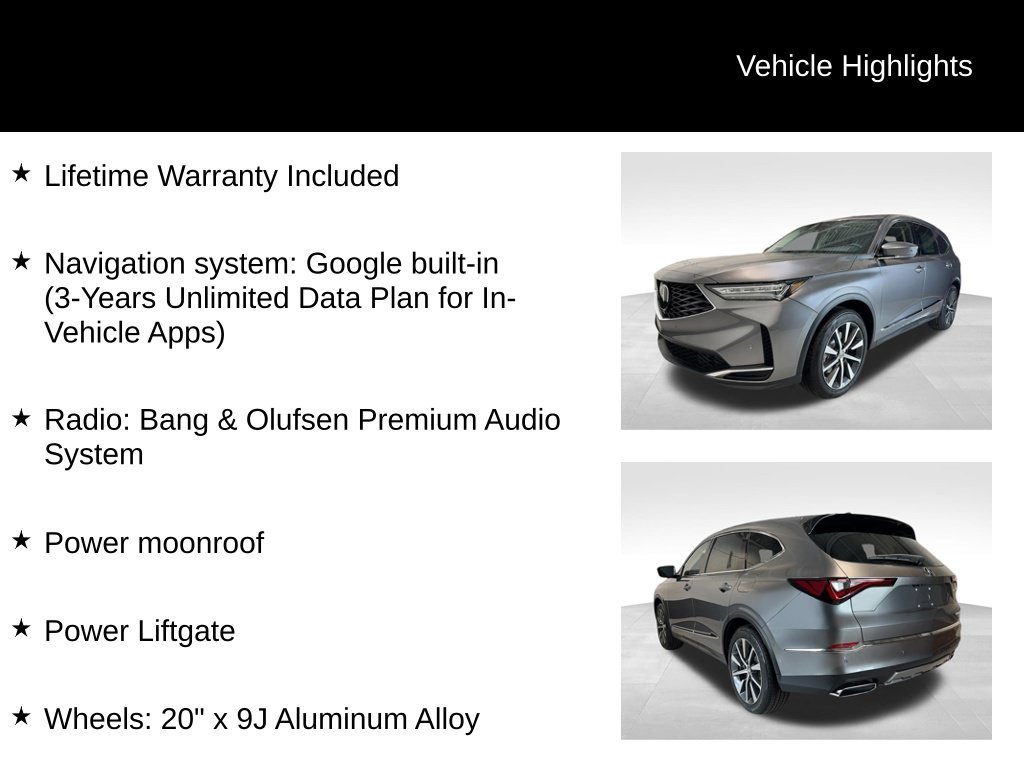New 2026 Liquid Carbon Metallic Acura w/Technology Package image 5