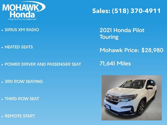 Used 2021 Platinum White Pearl Honda Touring image 14