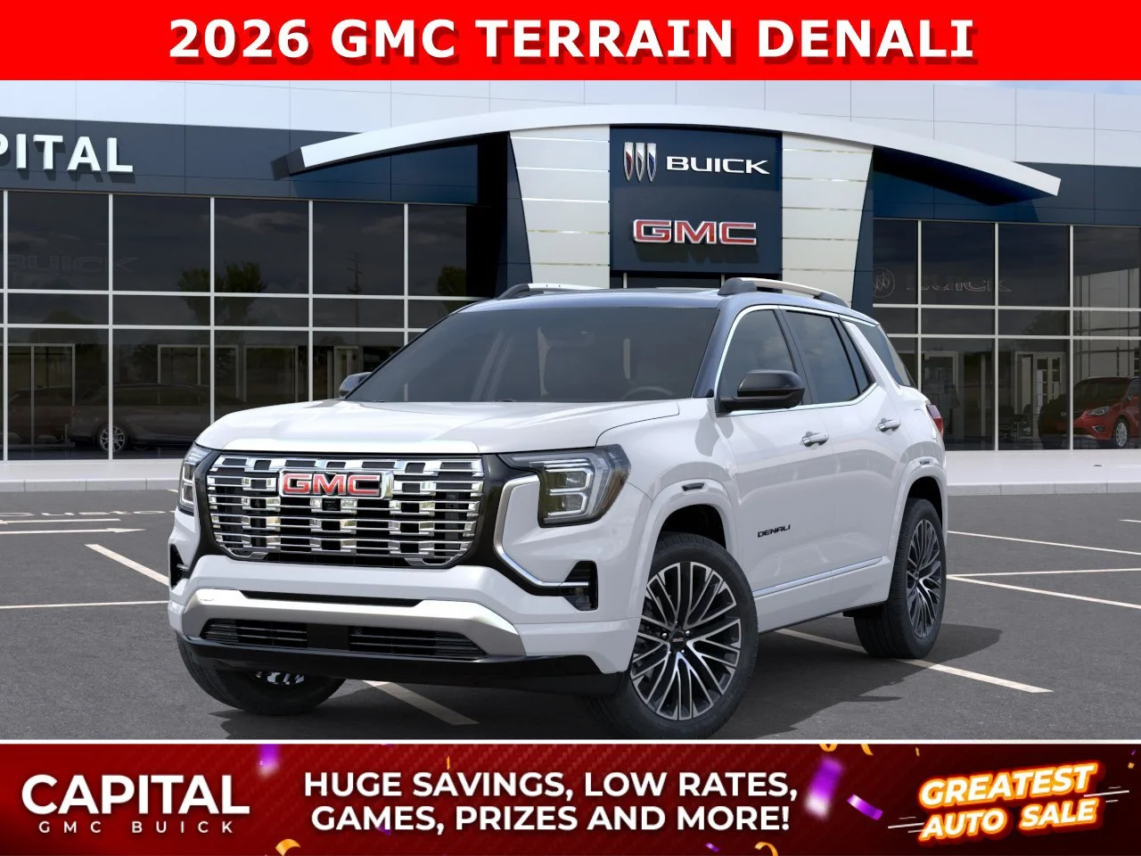 New 2027 Summit White GMC AWD Denali image 1