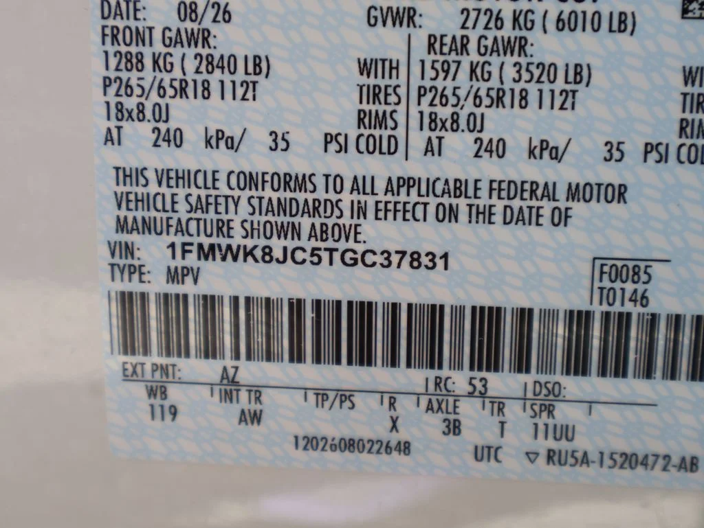 New 2026 Star White Metallic Tri-Coat Ford Tremor® image 43