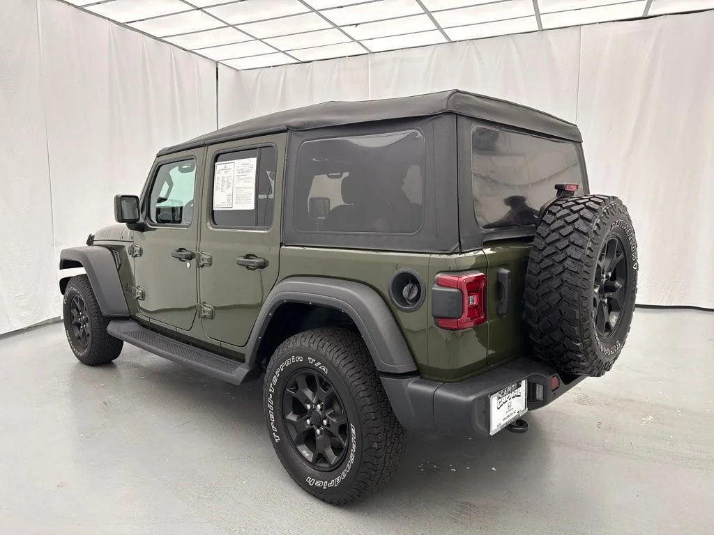 Used 2022 Green Jeep Unlimited Willys image 5