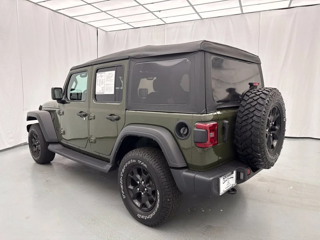 Used 2022 Green Jeep Unlimited Willys image 5