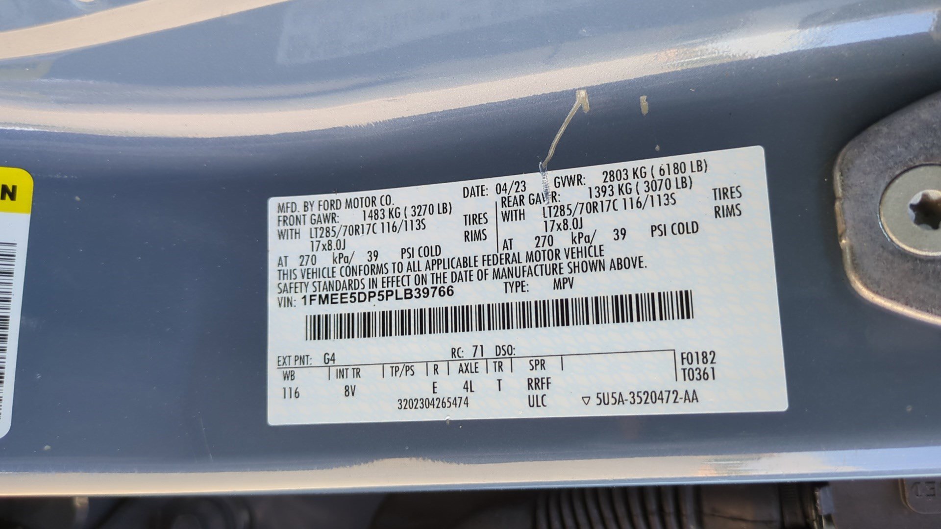 Used 2023 Azure Gray Metallic Tri-Coat Ford Badlands image 32