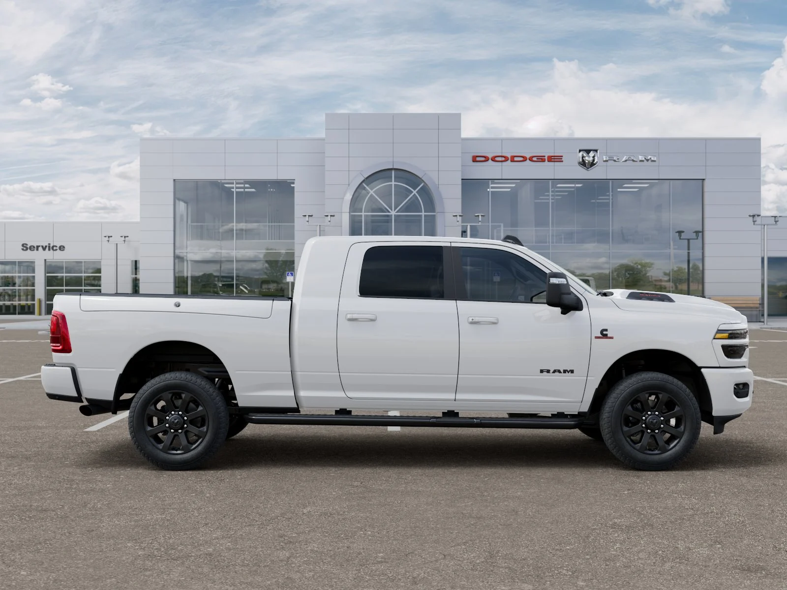 New 2026 Bright White Clear-Coat Exterior Paint RAM Laramie image 47