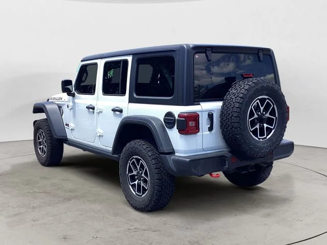 Used 2025 Bright White Clearcoat Jeep Rubicon image 3