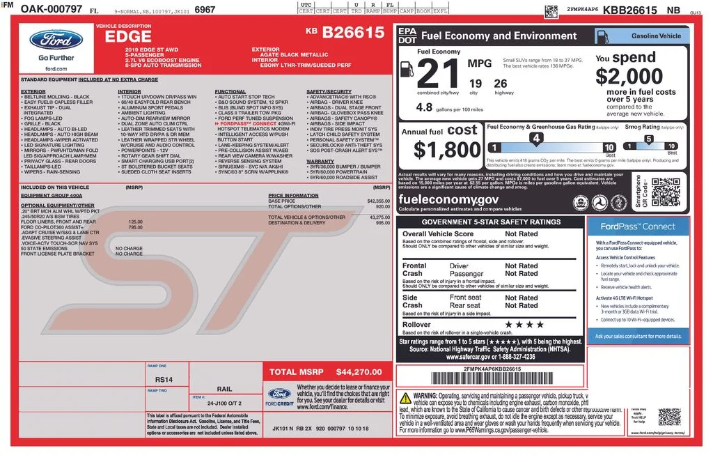 Used 2019 Black Ford ST image 5