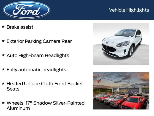 Used 2020 White Ford SE image 9