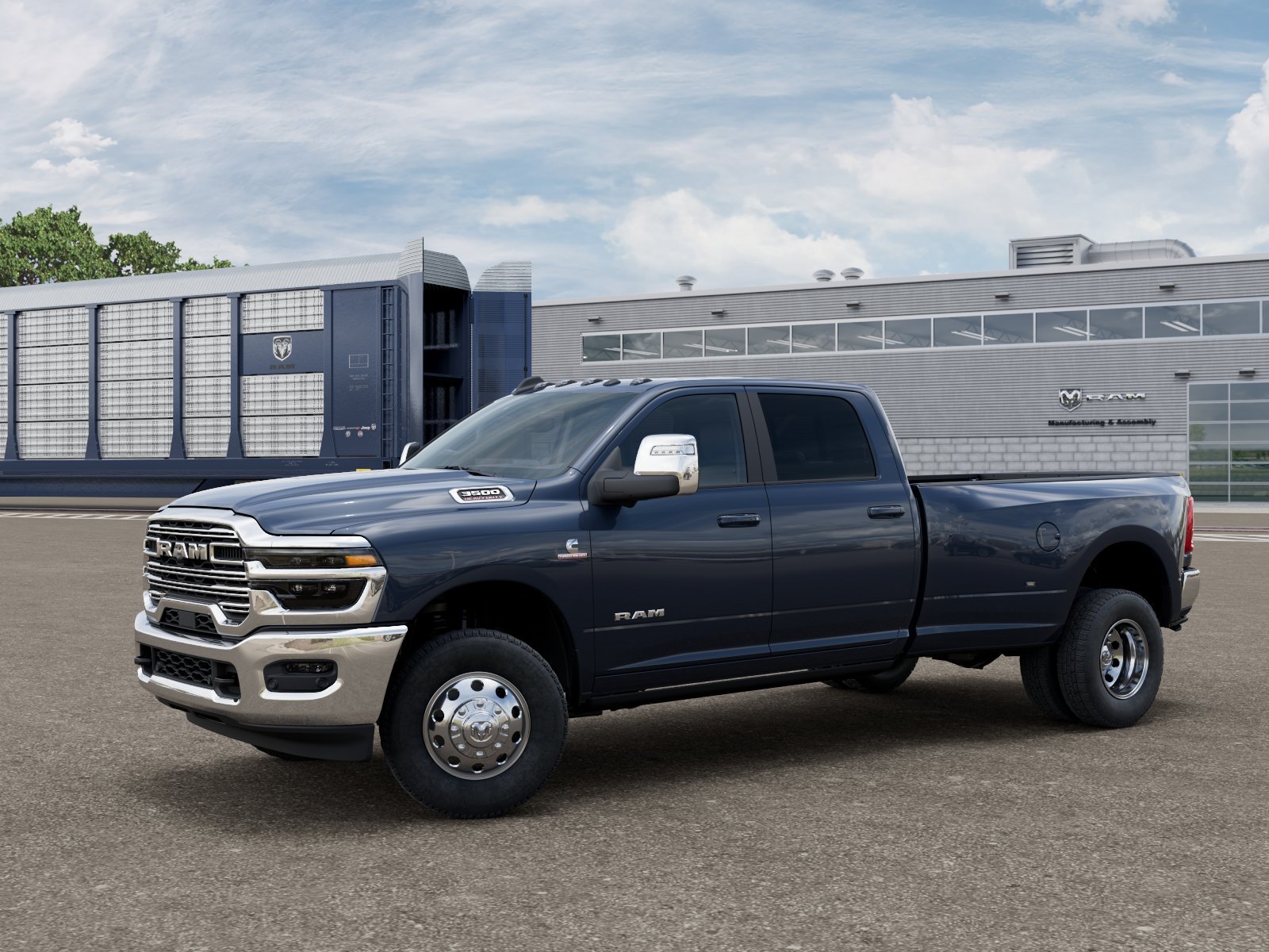 New 2027 Forged Blue Metallic Exterior Paint RAM Laramie image 1