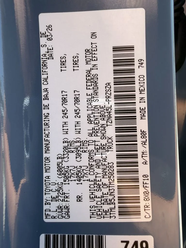 Used 2026 Blue Toyota SR5 image 30