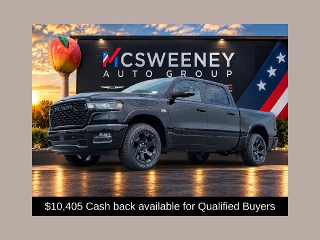 New 2026 Diamond Black Crystal Pearl-Coat Exterior Paint RAM Big Horn/Lone Star image 1