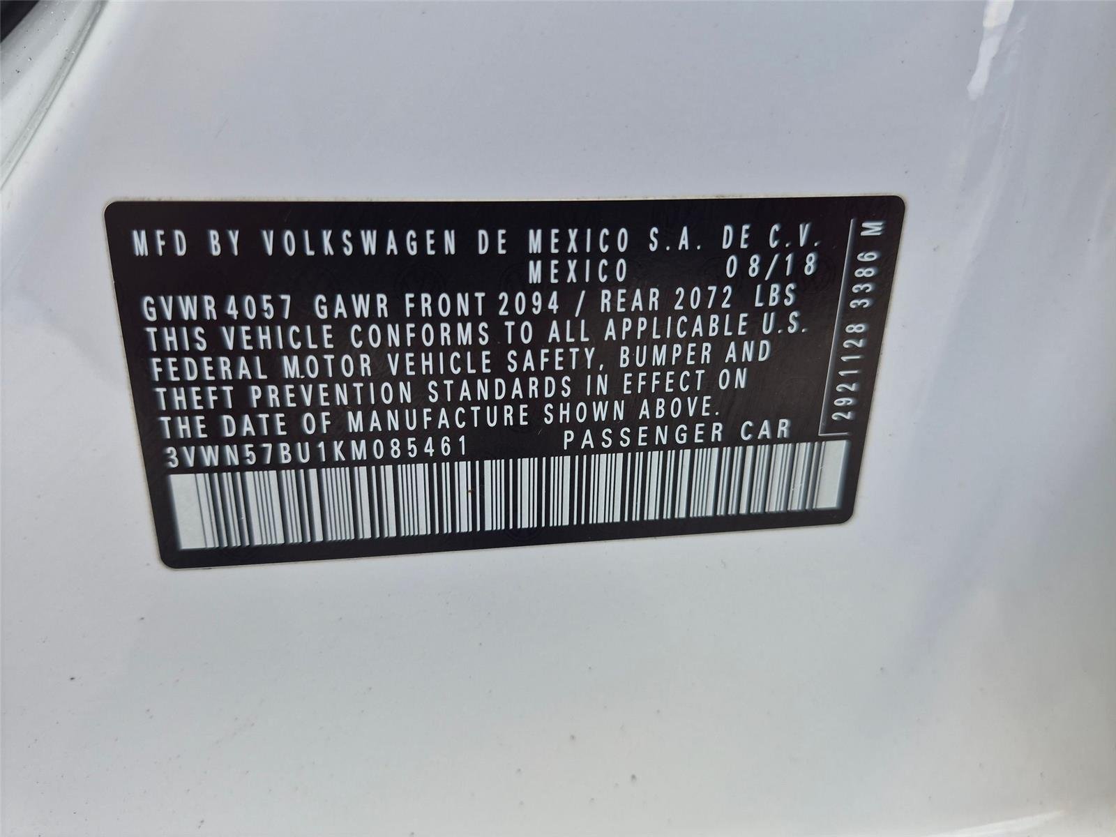 Used 2019 Pure White Volkswagen S image 34