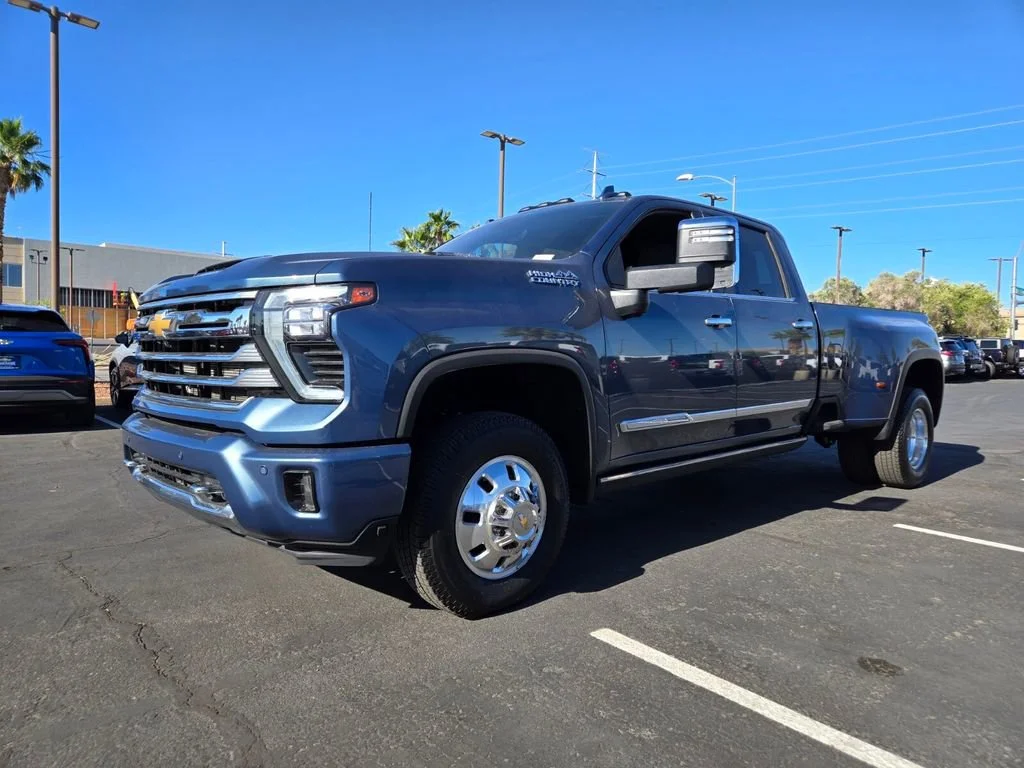 Used 2025 Lakeshore Blue Metallic Chevrolet High Country DRW image 2