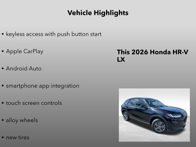 New 2026 Crystal Black Pearl Honda LX image 10