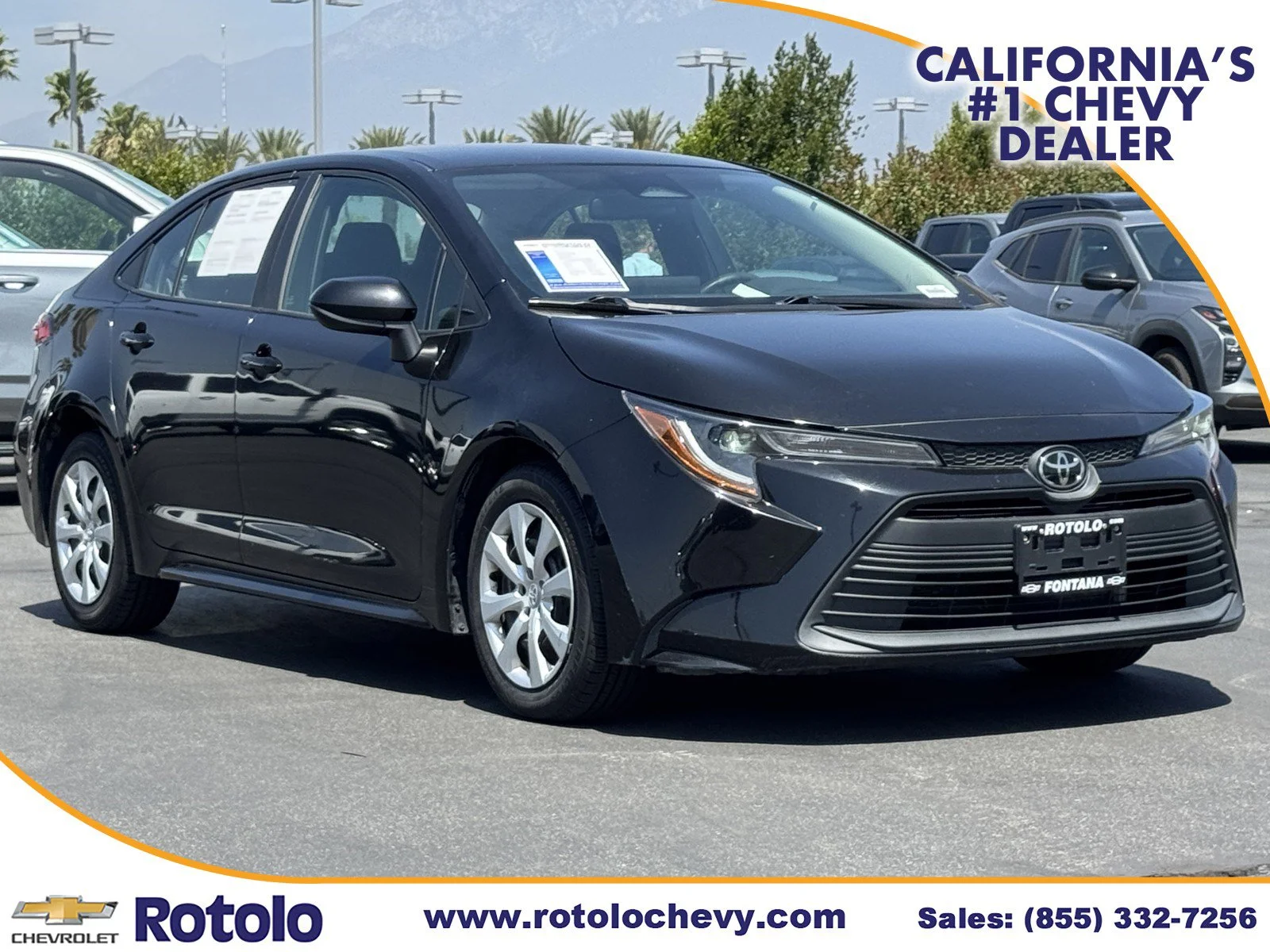 Used 2023 MIDNIGHT BLACK ME Toyota LE image 1