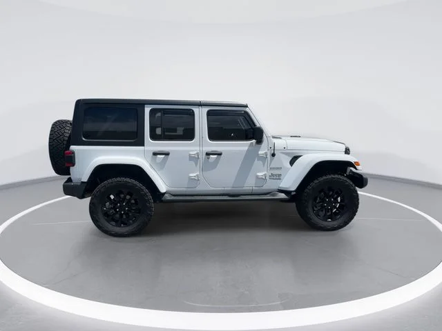 Used 2021 White Jeep Unlimited Sahara 4xe image 8