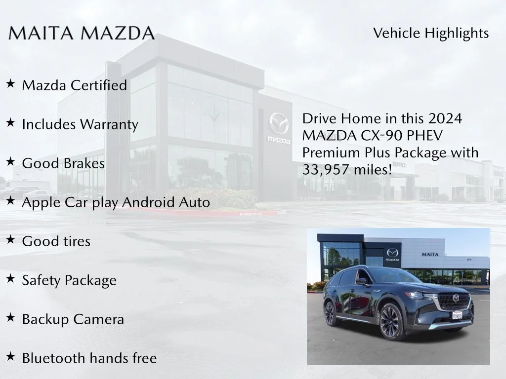 Certified Used 2024 Jet Black Mica Mazda Premium Plus image 7