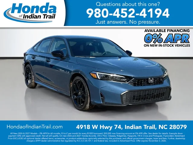 2026 Honda Civic Sedan Sport