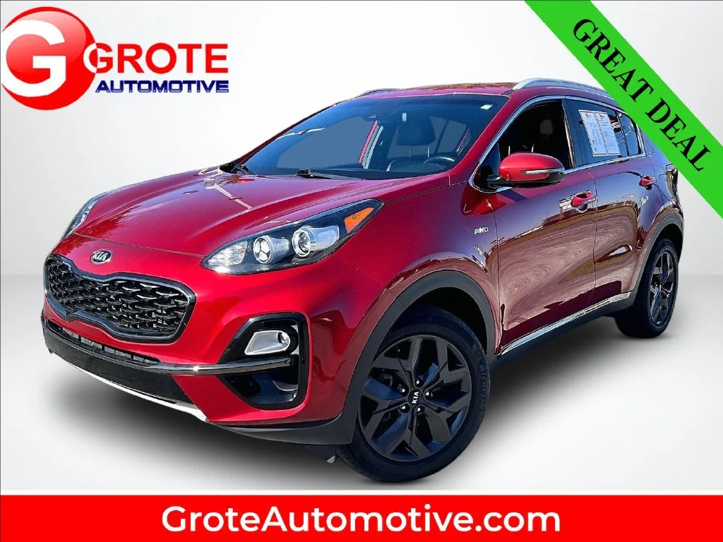Used 2021 Red Kia S image 1