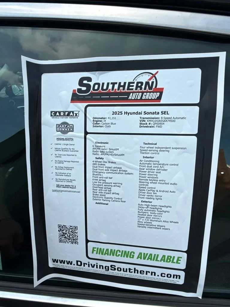 Used 2025 Blue Hyundai SEL image 11