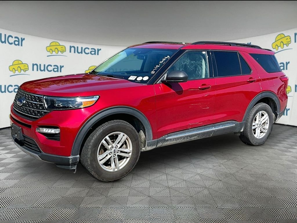 Used 2021 Red Ford XLT image 3