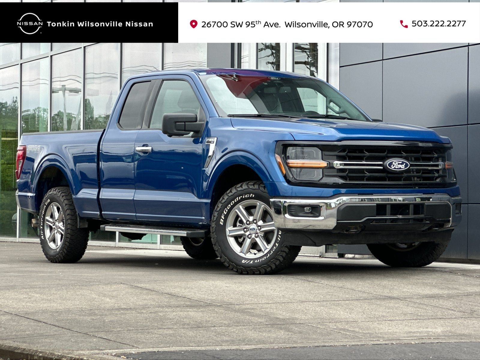 Used 2024 Atlas Blue Metallic Ford XLT image 1