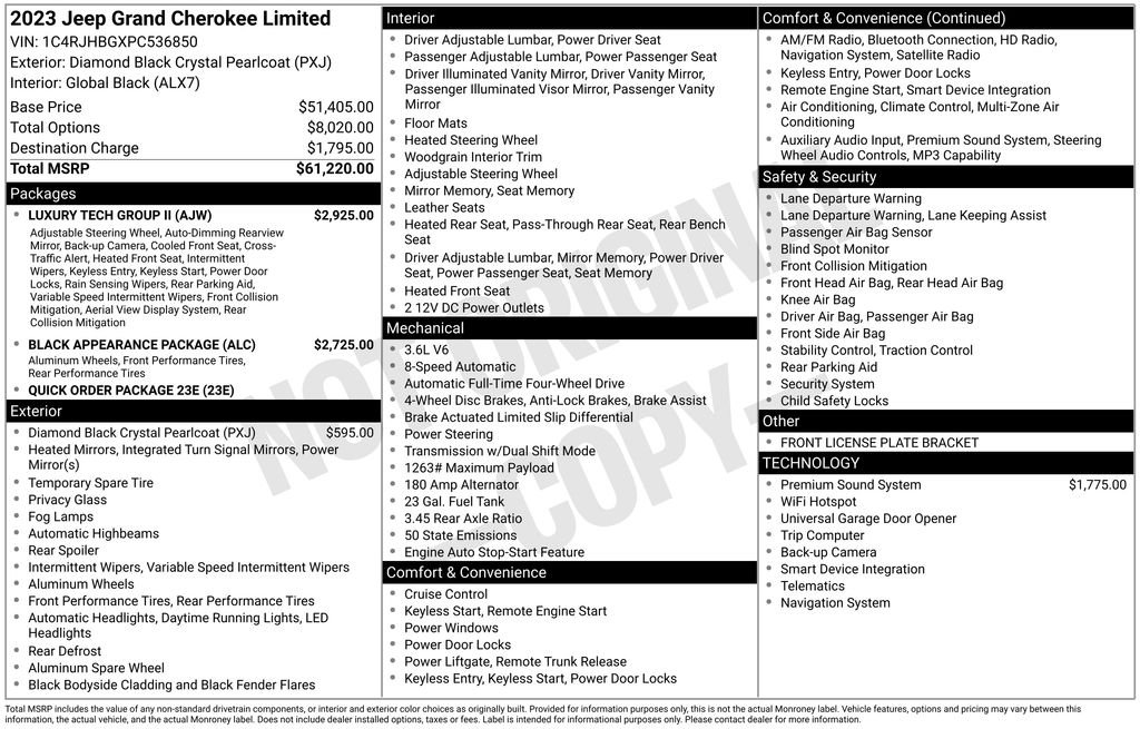 Used 2023 Black Jeep Limited 4x4 image 38