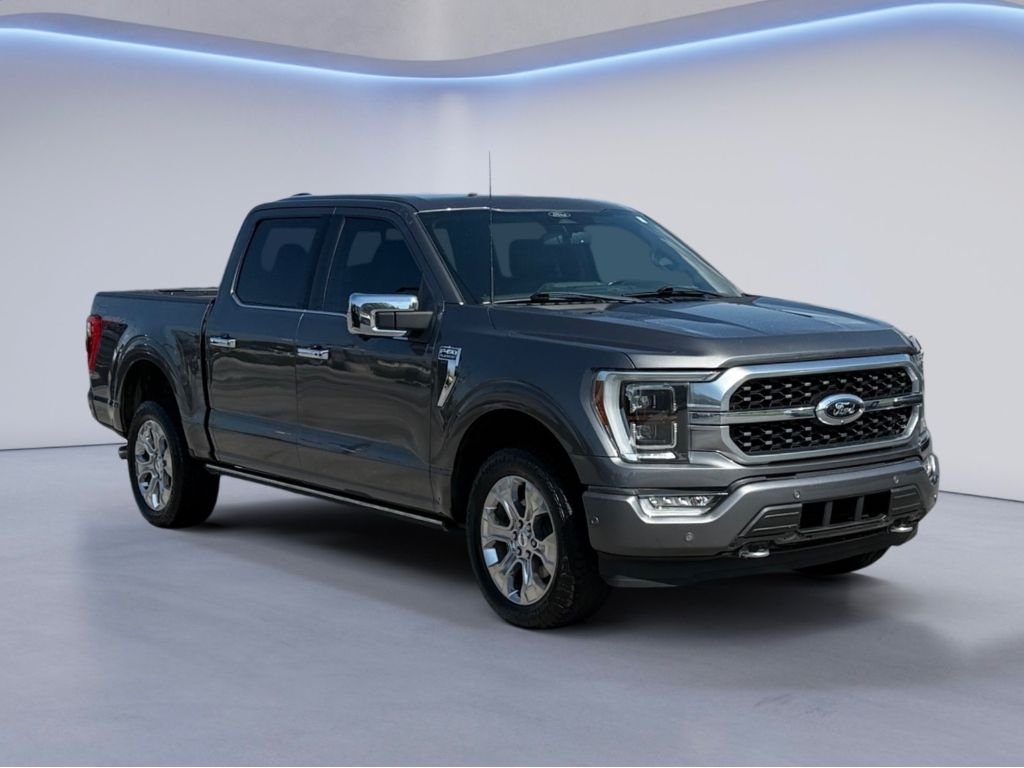 Used 2021 Carbonized Gray Metallic Ford Platinum image 1