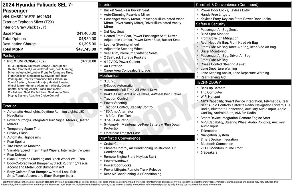 Used 2024 Silver Hyundai SEL image 6