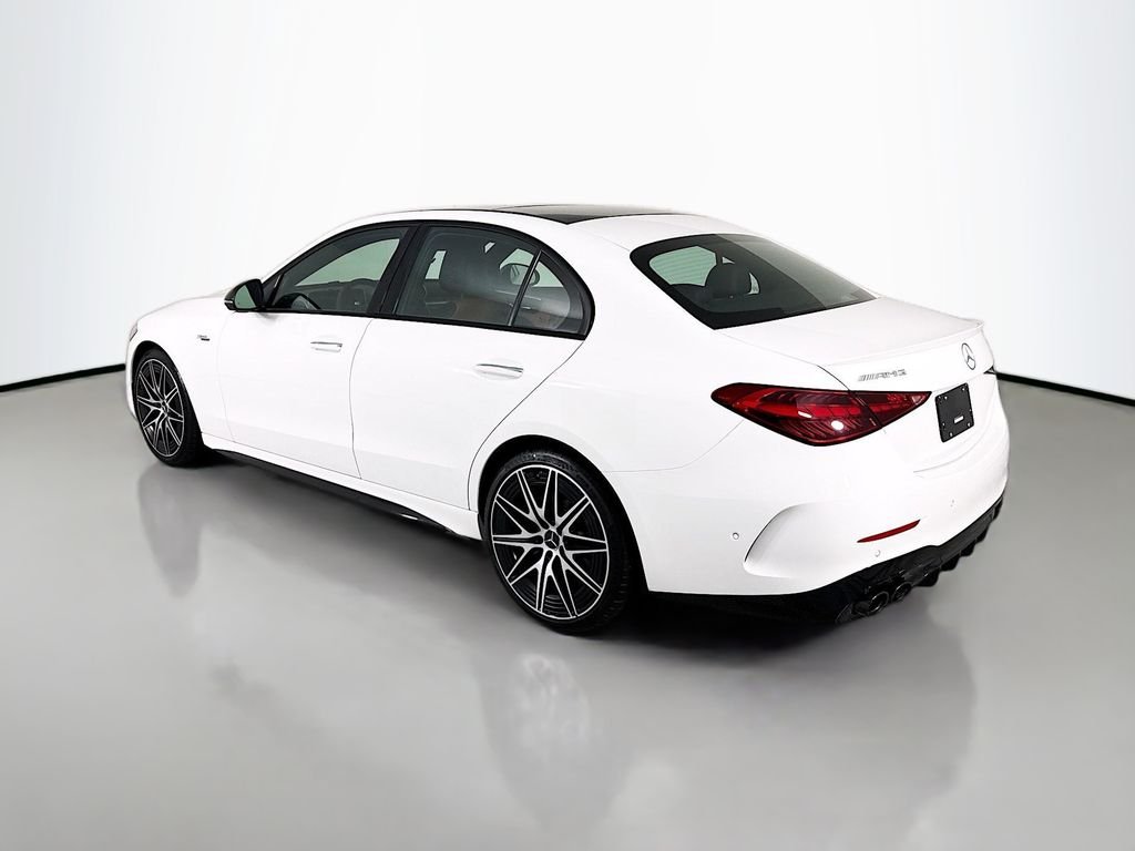 New 2026 Polar White Mercedes-Benz AMG® C 43 4MATIC® Sedan image 3