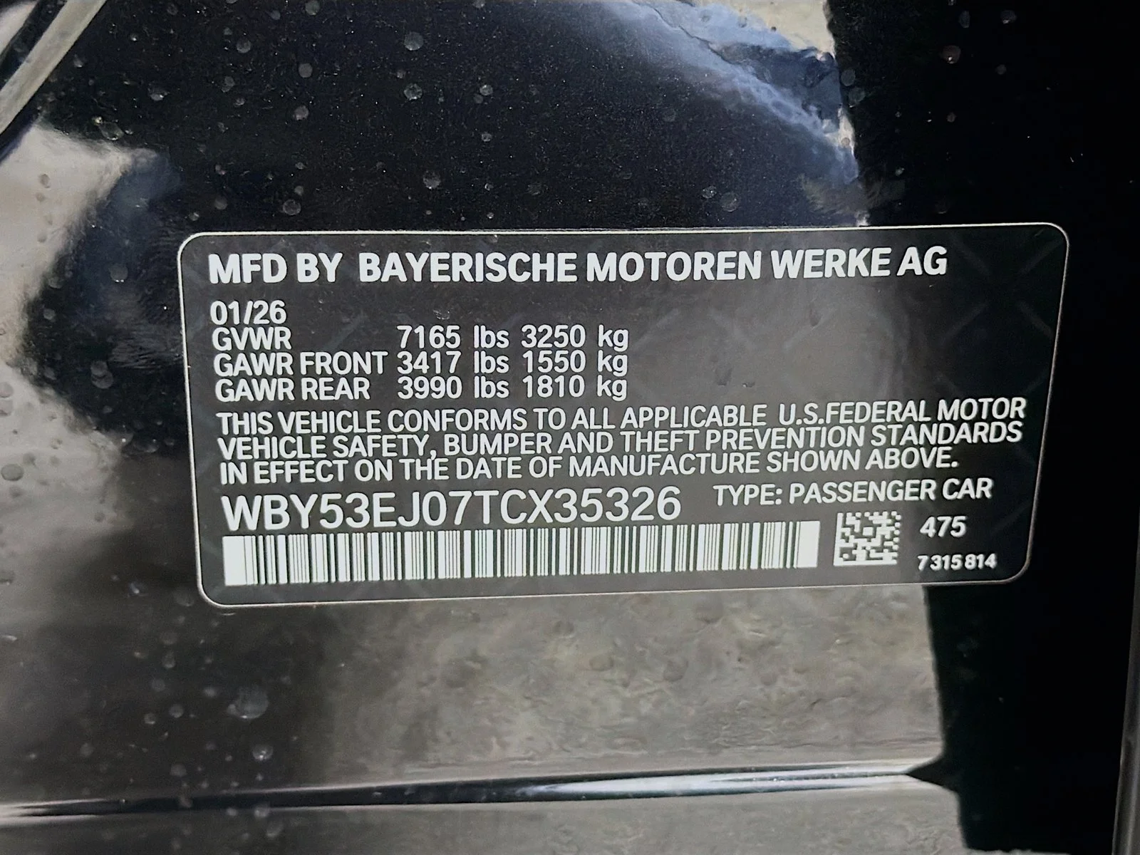 New 2026 Black Sapphire Metallic BMW xDrive60 image 34