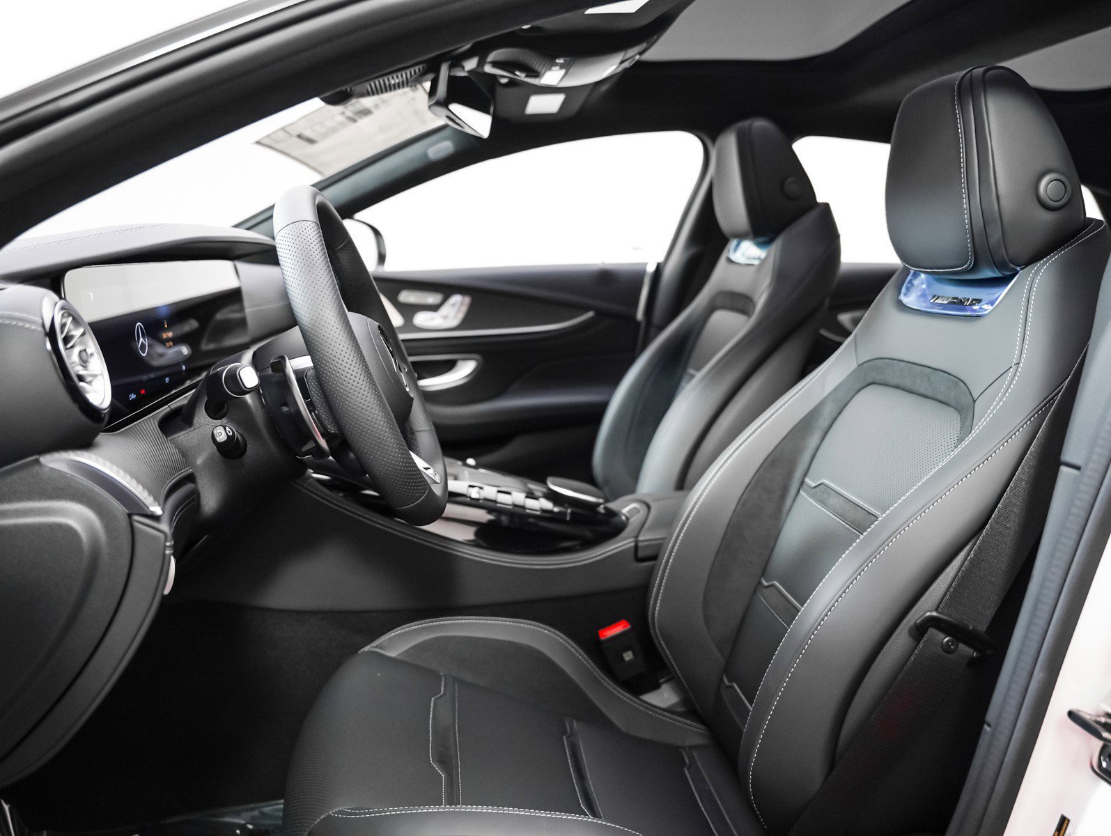 New 2026 MANUFAKTUR Moonlight White Metallic Mercedes-Benz AMG® GT 53 4-Door Coupe image 8