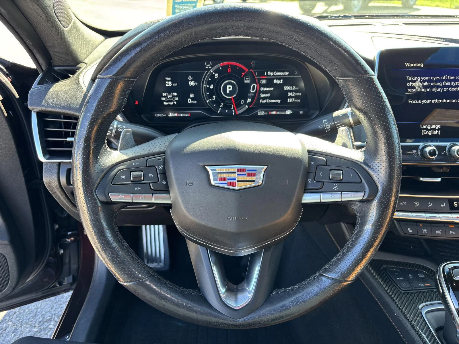 Used 2021 GARNET METALLIC Cadillac Premium Luxury image 23