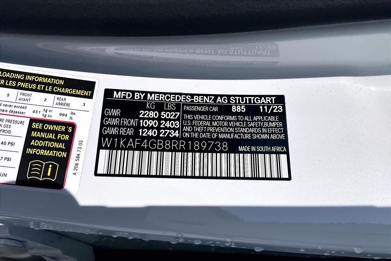 Used 2024 MANUFAKTUR Moonlight White Metallic Mercedes-Benz C 300 image 31