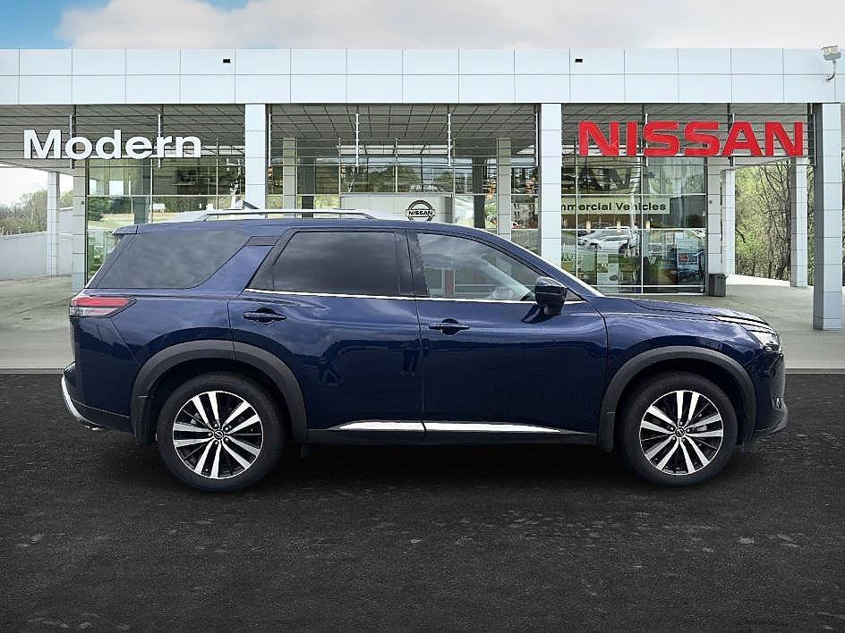 Certified Used 2024 Deep Ocean Blue Pearl Nissan Platinum image 6