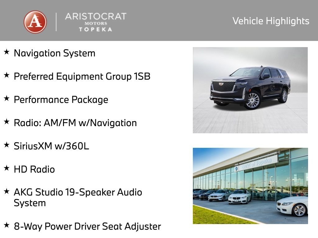 Used 2023 Cadillac Escalade Premium Luxury with VIN 1GYS4BKL4PR489258 for sale in Kansas City